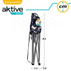 AKTIVE - Chaise De Camping Avec Porte-Gobelet Et Poignée De Transporte -Plage Équipement Magasin aktive chaise de camping avec porte gobelet et poignee de transporte 6
