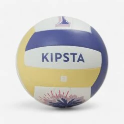 Ballon De Beach Volley - BV100 Classic Taille 5 - Jaune Et Violet