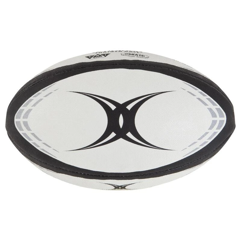 Ballon De Rugby Taille 5 - Gilbert Gtr4000 Blanc Noir 4 Ballon De Rugby Taille 5 - Gilbert Gtr4000 Blanc Noir – Image 2