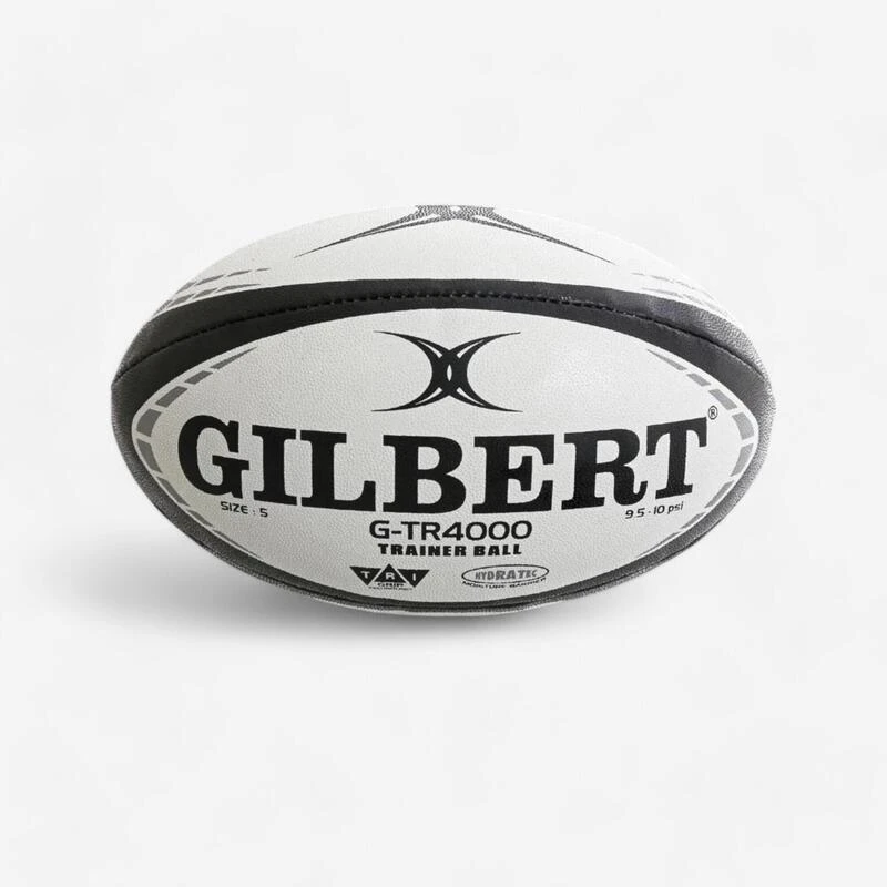 Ballon De Rugby Taille 5 - Gilbert Gtr4000 Blanc Noir 3 Ballon De Rugby Taille 5 - Gilbert Gtr4000 Blanc Noir