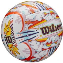 Ballon De Volley Wilson Graffiti Peace Ball -Plage Équipement Magasin ballon de volley wilson graffiti peace ball 1