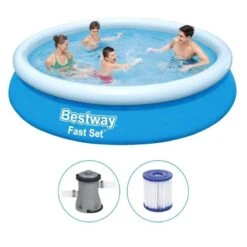 Bestway - Fast Set - Piscine Gonflable - 366x76 Cm - Ronde