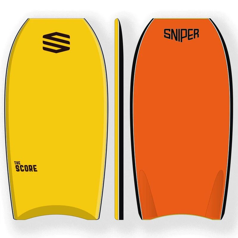 Bodyboard SNIPER THE SCORE PE JAUNE 3 Bodyboard SNIPER THE SCORE PE JAUNE