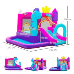 OUTSUNNY Château Gonflable Enfant - Gonfleur, Sac De Transport - Oxford Multicolore 9 OUTSUNNY Château Gonflable Enfant - Gonfleur, Sac De Transport - Oxford Multicolore -Plage Équipement Magasin chateau gonflable enfant gonfleur sac de transport oxford multicolore 2