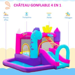 OUTSUNNY Château Gonflable Enfant - Gonfleur, Sac De Transport - Oxford Multicolore 10 OUTSUNNY Château Gonflable Enfant - Gonfleur, Sac De Transport - Oxford Multicolore -Plage Équipement Magasin chateau gonflable enfant gonfleur sac de transport oxford multicolore 3