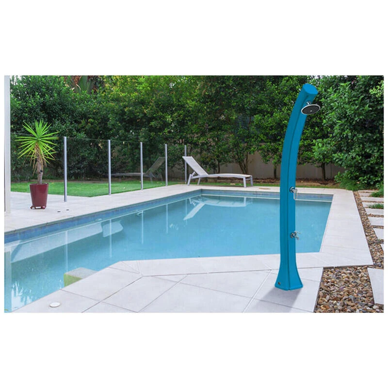 Douche D'extérieur Solaire Happy 4x4 - 44L Avec Rince Pieds - PEHD - 222 Cm 4 Douche D'extérieur Solaire Happy 4x4 - 44L Avec Rince Pieds - PEHD - 222 Cm – Image 2