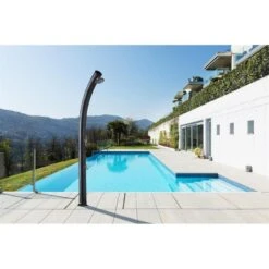 Douche D'extérieur Solaire Jolly 25L Avec Rince Pieds - Aluminium - 228 Cm -Plage Équipement Magasin douche dexterieur solaire jolly 25l avec rince pieds aluminium 228 cm 3