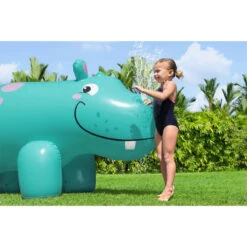 Bestway Fontaine à Eau Gonflable Jumbo Hippo 200 X 96 X 127 Cm -Plage Équipement Magasin fontaine a eau gonflable jumbo hippo 200 x 96 x 127 cm 4