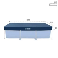 Intex Bâche Cadre Rectangulaire 300x200 Cm - 28038 -Plage Équipement Magasin intex bache cadre rectangulaire 300x200 cm 28038 2