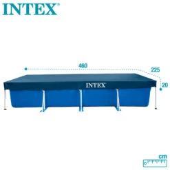 Intex Bâche Cadre Rectangulaire 450x220 Cm - 28039 -Plage Équipement Magasin intex bache cadre rectangulaire 450x220 cm 28039 5
