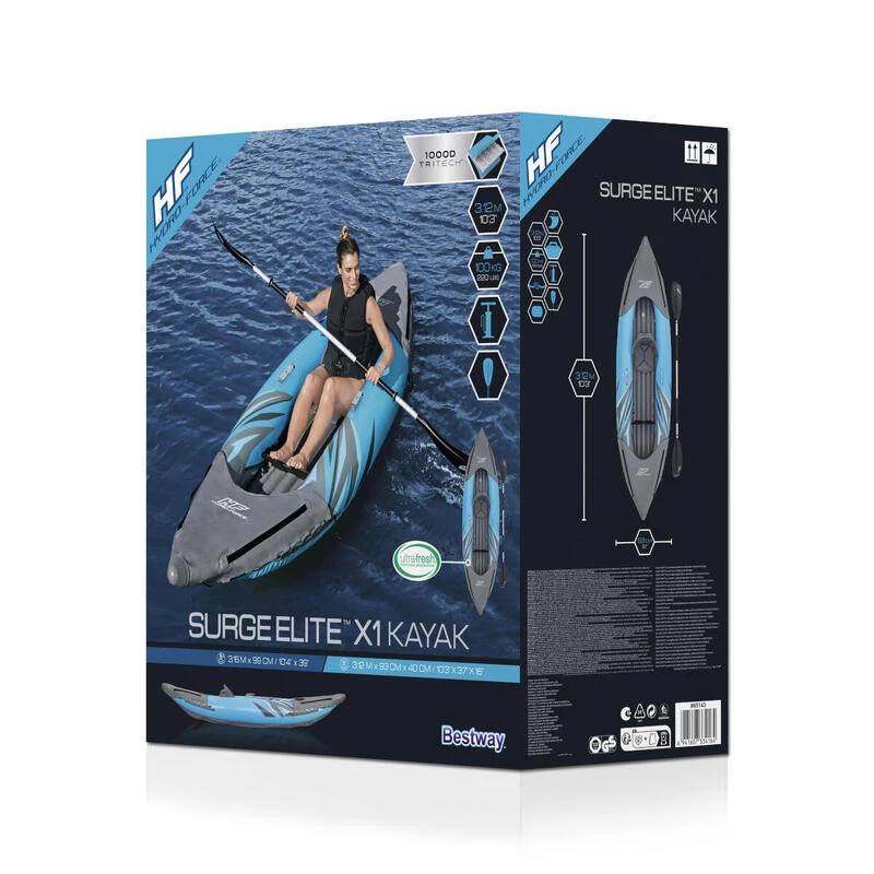 Bestway Kayak Gonflable Pour Une Personne Surge Elite 3,05 m 8 Bestway Kayak Gonflable Pour Une Personne Surge Elite 3,05 m – Image 6