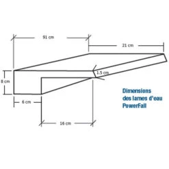 Zodiac Lame D'eau 91cm -Plage Équipement Magasin lame deau 91cm 3