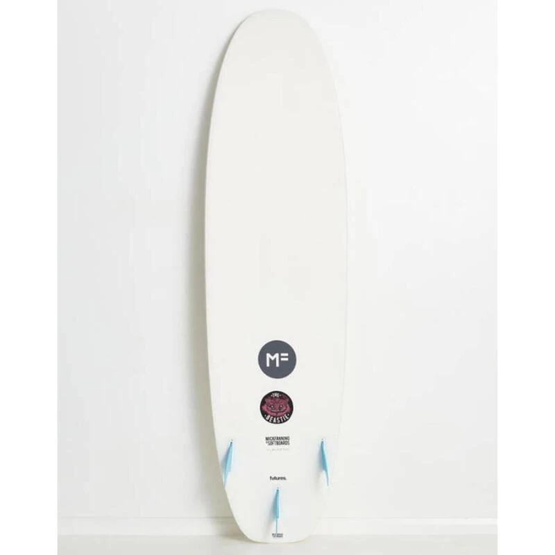 MF Beastie 7’0 Softboard- White 4 MF Beastie 7’0 Softboard- White – Image 2