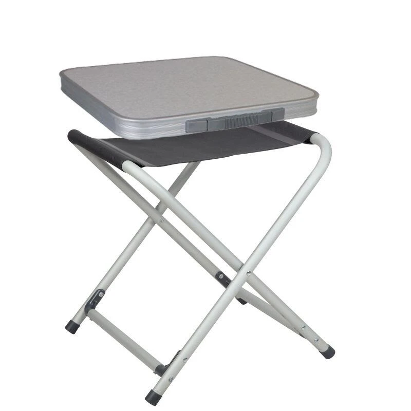 PACK MIDLAND Tabouret Pliant Aluminium Poz Ultra Compact + Plateau Gris 3 PACK MIDLAND Tabouret Pliant Aluminium Poz Ultra Compact + Plateau Gris