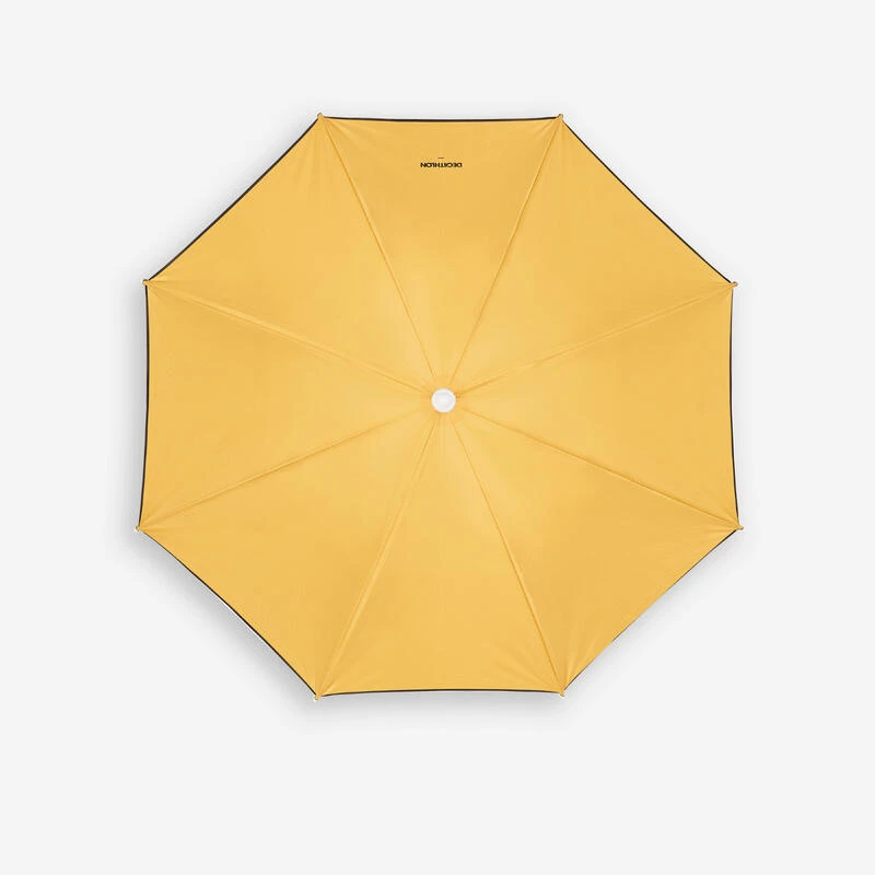 Decathlon Parasol De Plage Compact 2 Places UPF 50+ - Paruv 160 Ocre Jaune 5 Decathlon Parasol De Plage Compact 2 Places UPF 50+ - Paruv 160 Ocre Jaune – Image 4