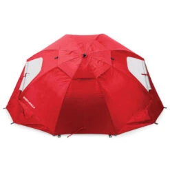 Parasol De Plage - Protection UPF+50 - 2,4 M De Diamètre - Rouge - SPORT-BRELLA -Plage Équipement Magasin parasol de plage protection upf50 24 m de diametre rouge sport brella 1