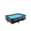 EXIT TOYS Piscine 220x150x65cm Avec Pompe Filtrante -Plage Équipement Magasin piscine 220x150x65cm avec pompe filtrante