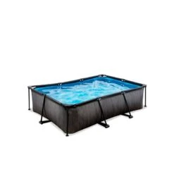 EXIT TOYS Piscine 220x150x65cm Avec Pompe Filtrante