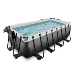 EXIT TOYS Piscine 400x200x122cm Avec Kit D'accessoires -Plage Équipement Magasin piscine 400x200x122cm avec kit daccessoires 2