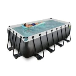 EXIT TOYS Piscine 400x200x122cm Avec Pompe Filtrante -Plage Équipement Magasin piscine 400x200x122cm avec pompe filtrante 4