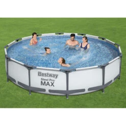 Piscine Bestway Steel Pro Max + Pompe à Filtre 366 Cm -Plage Équipement Magasin piscine bestway steel pro max pompe a filtre 366 cm 5