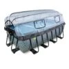 EXIT TOYS Piscine Couverte 400x200x122cm Avec Pompe Filtrante à Sable Et &agra