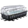 EXIT TOYS Piscine Couverte 540x250x100cm Avec Pompe Filtrante à Sable Et &agra