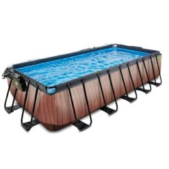 EXIT TOYS Piscine Couverte 540x250x122cm Avec Pompe Filtrante à Sable -Plage Équipement Magasin piscine couverte 540x250x122cm avec pompe filtrante a sable 2