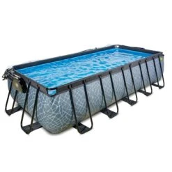 EXIT TOYS Piscine Couverte 540x250x122cm Avec Pompe Filtrante à Sable Et &agra -Plage Équipement Magasin piscine couverte 540x250x122cm avec pompe filtrante a sable et and agra 2