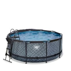 EXIT TOYS Piscine Couverte ø360x122cm Avec Pompe Filtrante à Sable -Plage Équipement Magasin piscine couverte o360x122cm avec pompe filtrante a sable 2