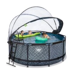 EXIT TOYS Piscine Couverte ø360x122cm Avec Pompe Filtrante à Sable -Plage Équipement Magasin piscine couverte o360x122cm avec pompe filtrante a sable 5