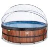 EXIT TOYS Piscine Couverte ø450x122cm Avec Pompe Filtrante à Sable