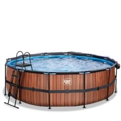 EXIT TOYS Piscine Couverte ø450x122cm Avec Pompe Filtrante à Sable -Plage Équipement Magasin piscine couverte o450x122cm avec pompe filtrante a sable 2