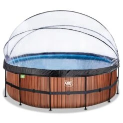 EXIT TOYS Piscine Couverte ø450x122cm Avec Pompe Filtrante à Sable