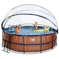 EXIT TOYS Piscine Couverte ø450x122cm Avec Pompe Filtrante à Sable Et & -Plage Équipement Magasin piscine couverte o450x122cm avec pompe filtrante a sable et and 5