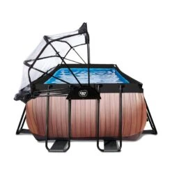 EXIT TOYS Piscine Couverte Wood 540x250cm Avec Pompe Filtrante à Sable -Plage Équipement Magasin piscine couverte wood 540x250cm avec pompe filtrante a sable 4