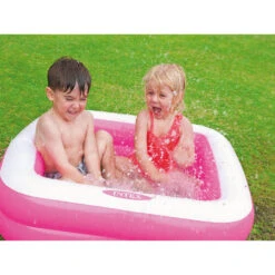 Intex Piscine Gonflable Carrée Rose -Plage Équipement Magasin piscine gonflable carree rose 2