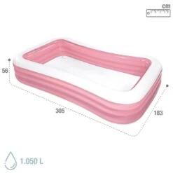 Intex Piscine Gonflable Rectangulaire Givrée Rose -Plage Équipement Magasin piscine gonflable rectangulaire givree rose 3