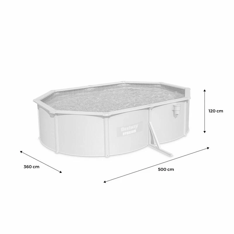 Bestway Piscine Hors Sol Ovale 5x3,6m Avec Accessoires | Sweeek 4 Bestway Piscine Hors Sol Ovale 5x3,6m Avec Accessoires | Sweeek – Image 2