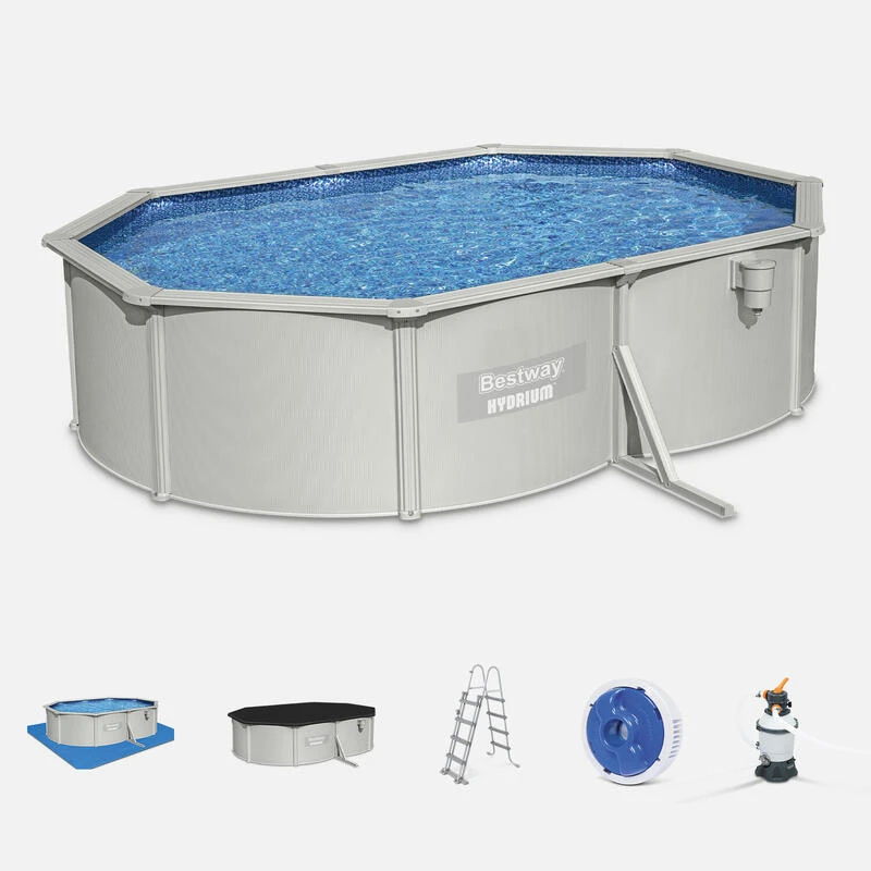 Bestway Piscine Hors Sol Ovale 5x3,6m Avec Accessoires | Sweeek 3 Bestway Piscine Hors Sol Ovale 5x3,6m Avec Accessoires | Sweeek