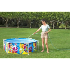 Bestway Piscine Hors Sol Steel Pro Ronde 183 X 51 Cm -Plage Équipement Magasin piscine hors sol steel pro ronde 183 x 51 cm 1