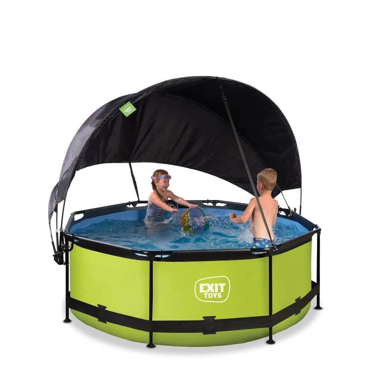 EXIT TOYS Piscine ø244x76cm Avec Voile D'ombrage Et Pompe Filtrante 8 EXIT TOYS Piscine ø244x76cm Avec Voile D'ombrage Et Pompe Filtrante – Image 6