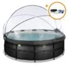 EXIT TOYS Piscine ø427x122cm Avec Kit D'accessoires -Plage Équipement Magasin piscine o427x122cm avec kit daccessoires