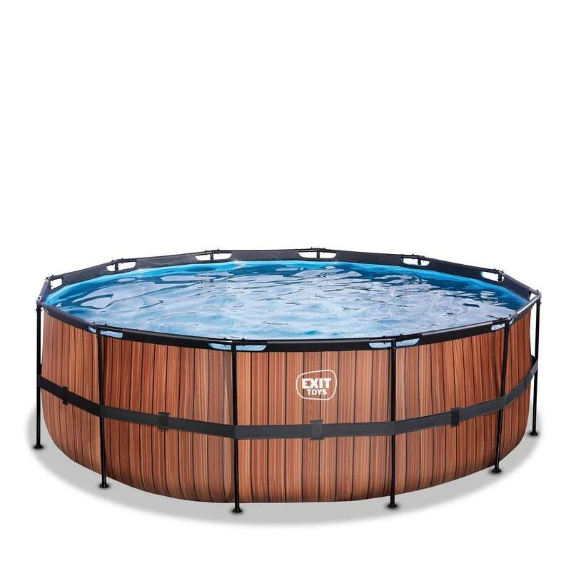 EXIT TOYS Piscine ø427x122cm Avec Pompe Filtrante à Sable 4 EXIT TOYS Piscine ø427x122cm Avec Pompe Filtrante à Sable – Image 2