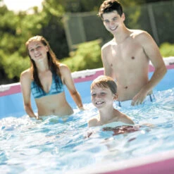 Intex Piscine Tubulaire Metal Frame Pink Ronde 2,44 X 0,76 M (avec Filtration) -Plage Équipement Magasin piscine tubulaire metal frame pink ronde 244 x 076 m avec filtration 2