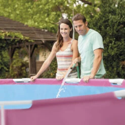 Intex Piscine Tubulaire Metal Frame Pink Ronde 2,44 X 0,76 M (avec Filtration) -Plage Équipement Magasin piscine tubulaire metal frame pink ronde 244 x 076 m avec filtration 4