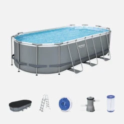 Bestway Piscine Tubulaire Ovale 5x3m Et Accessoires | Sweeek