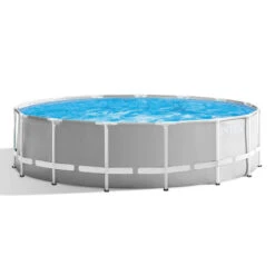 Intex Piscine Tubulaire Prism Frame Ronde 4,57 X 1,22 M
