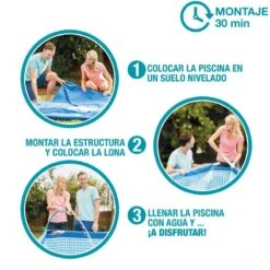 Intex Piscine Tubulaire Ronde 2,44 X 0,51 M -Plage Équipement Magasin piscine tubulaire ronde 244 x 051 m 3