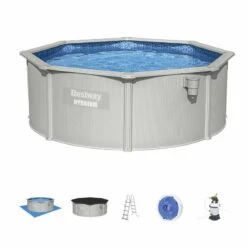 Bestway Piscine Tubulaire Ronde 360cm Avec Accessoires | Sweeek -Plage Équipement Magasin piscine tubulaire ronde 360cm avec accessoires sweeek 2